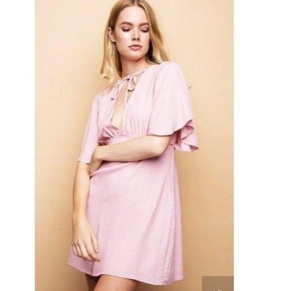 Cotton Candy LA Jess Dress Blush Pink Medium NWT